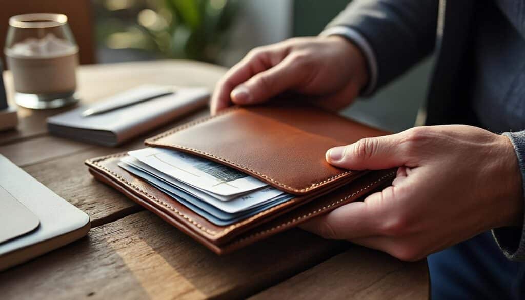 Porte billets de banque en cuir : élégance et organisation optimale
