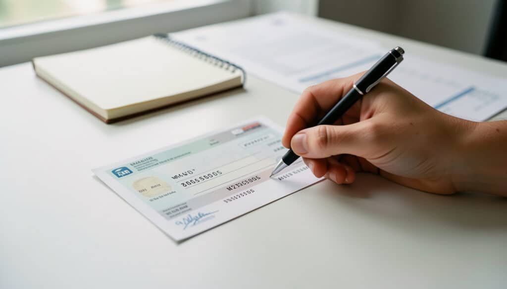 Où trouver le code bancaire sur un chèque ?